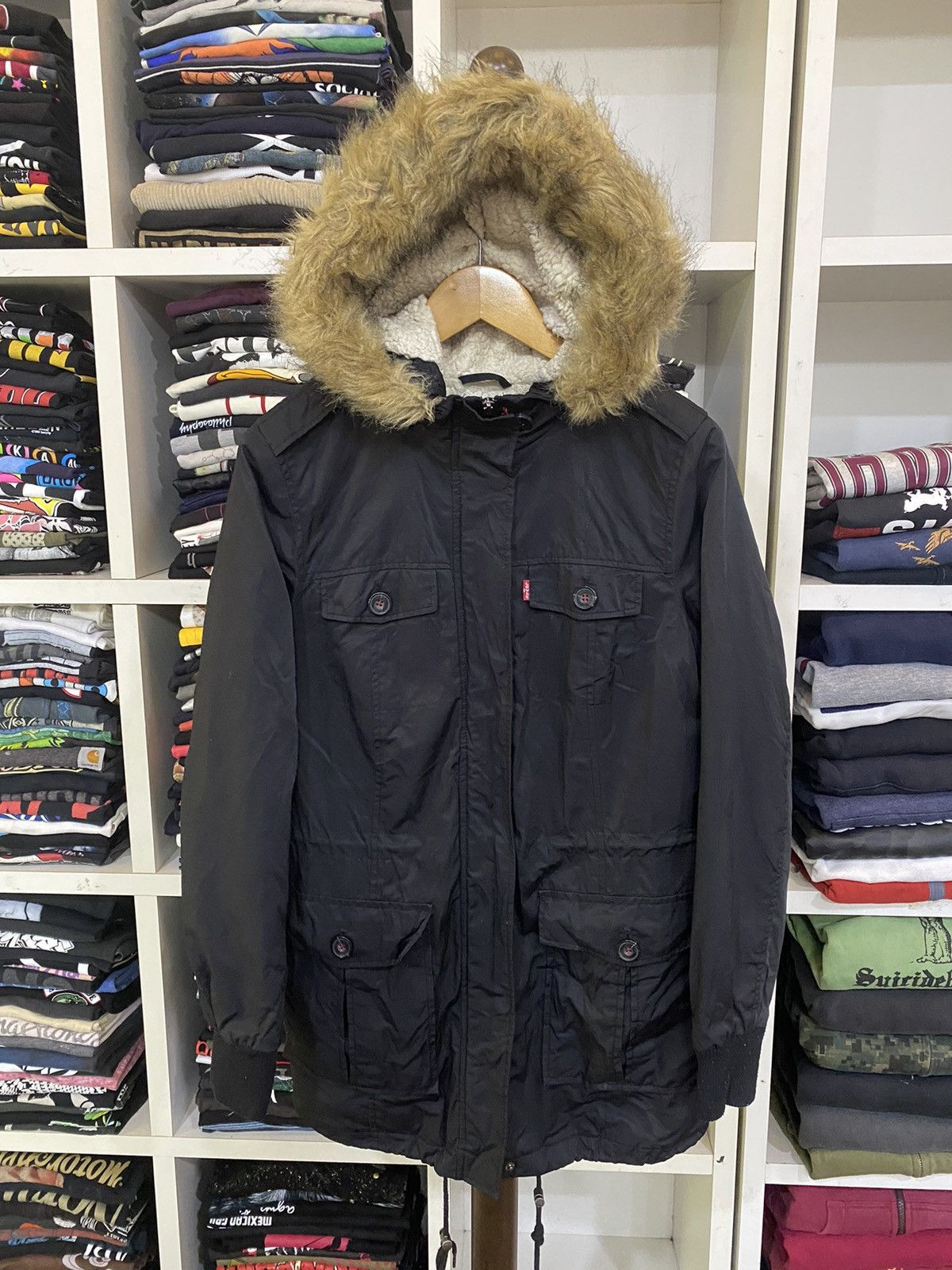 If Six Was Nine × Levi's Levis Fur Parka Jacket Size US M / EU 48-50 / 2 - 2 Thumbnail