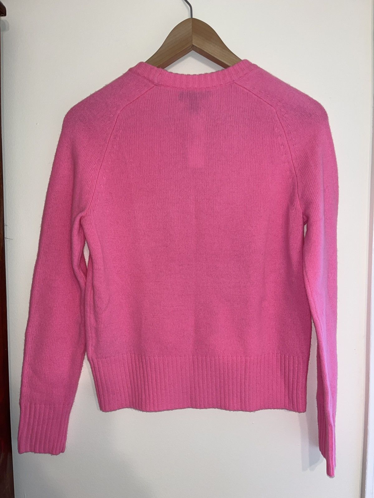 J.Crew NWT Hi-Lighter Pink Wool Pullover Size XS / US 0-2 / IT 36-38 - 3 Thumbnail