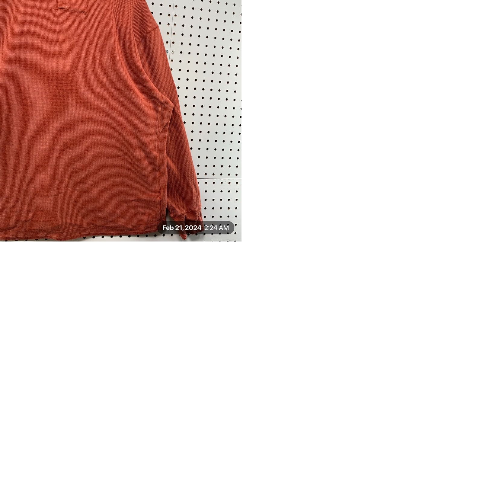 Eddie Bauer Eddie Bauer Henley Theral SHirt Mens XL Rust Orange Long Sleeve Outdoor Thermal Shirt Mens XL Orange Size US XL / EU 56 / 4 - 10 Thumbnail