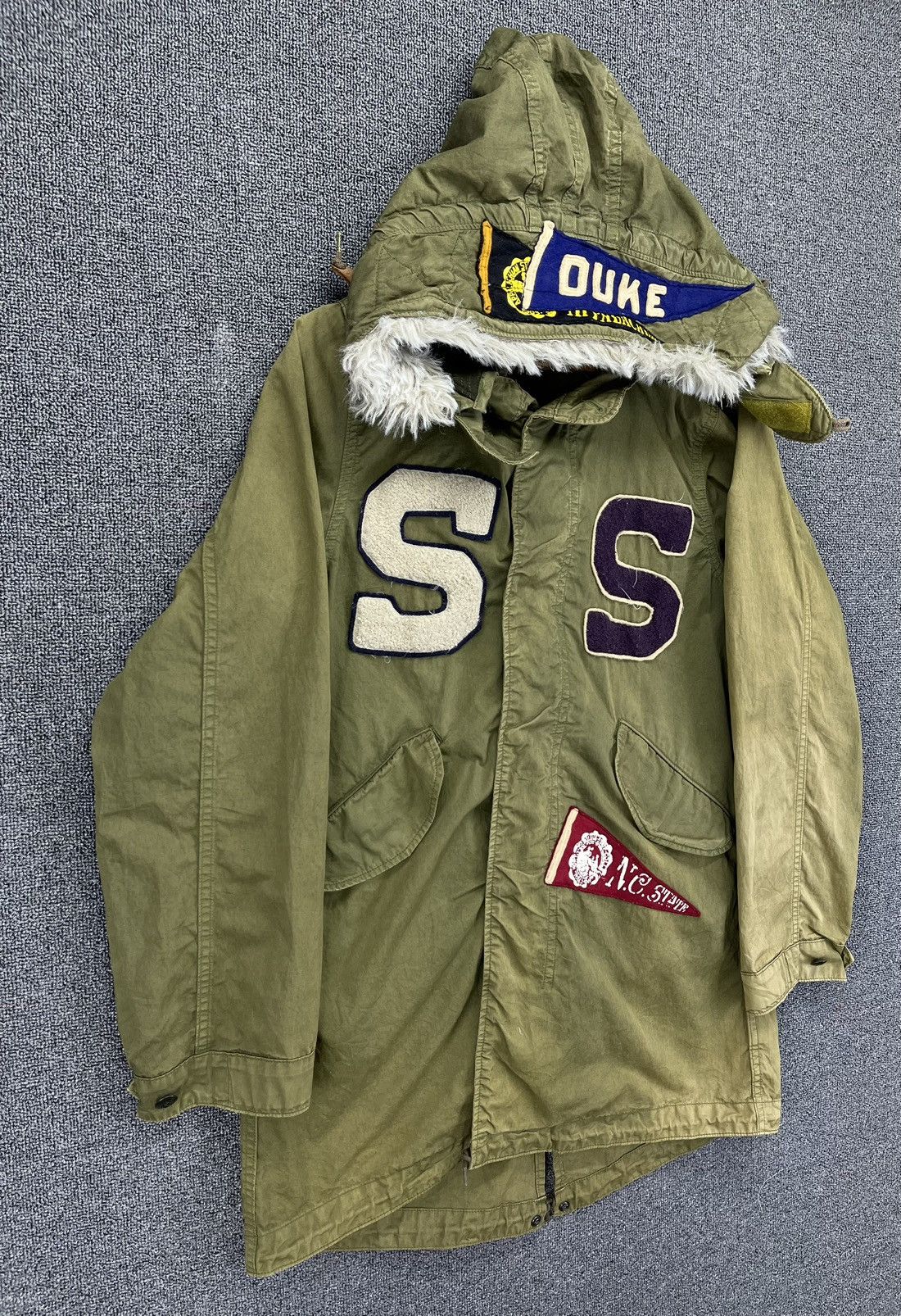 Other Denim & Dungaree Hooded Military Parkas Jacket Size US S / EU 44-46 / 1 - 3 Thumbnail