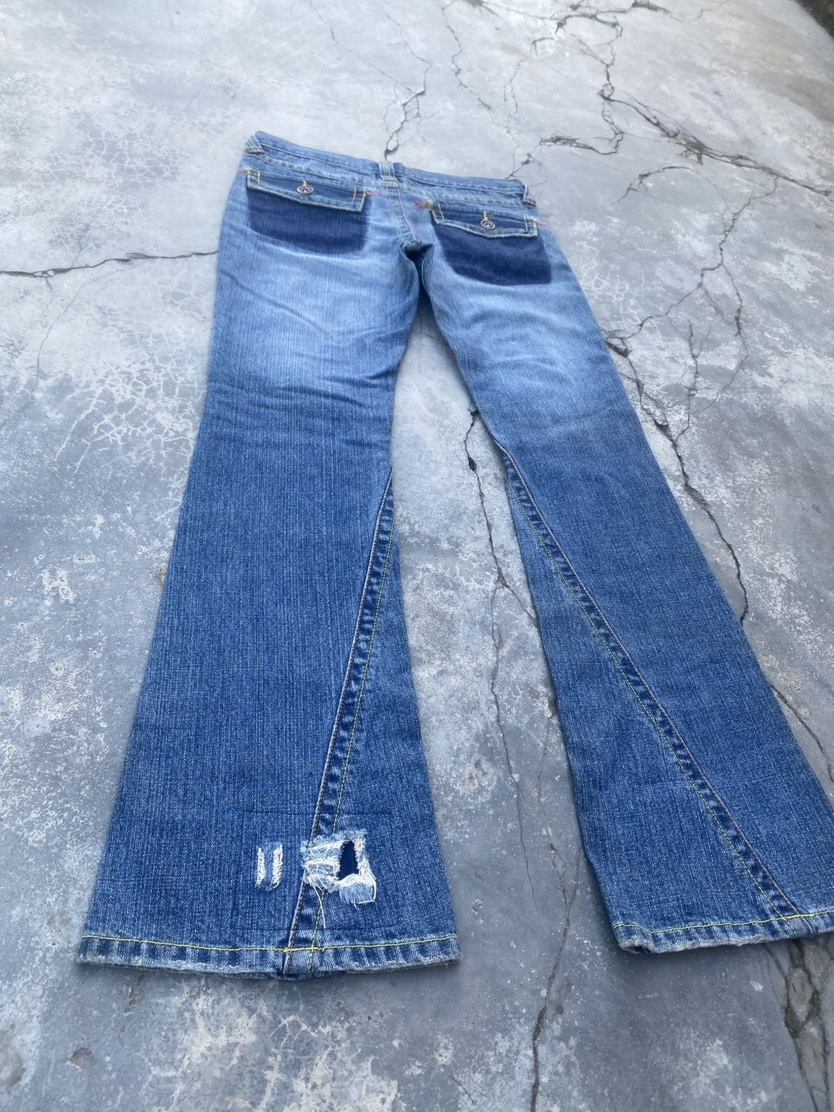 Japanese Brand Vintage SLANG Reworked Flared Jeans Size US 29 - 7 Thumbnail