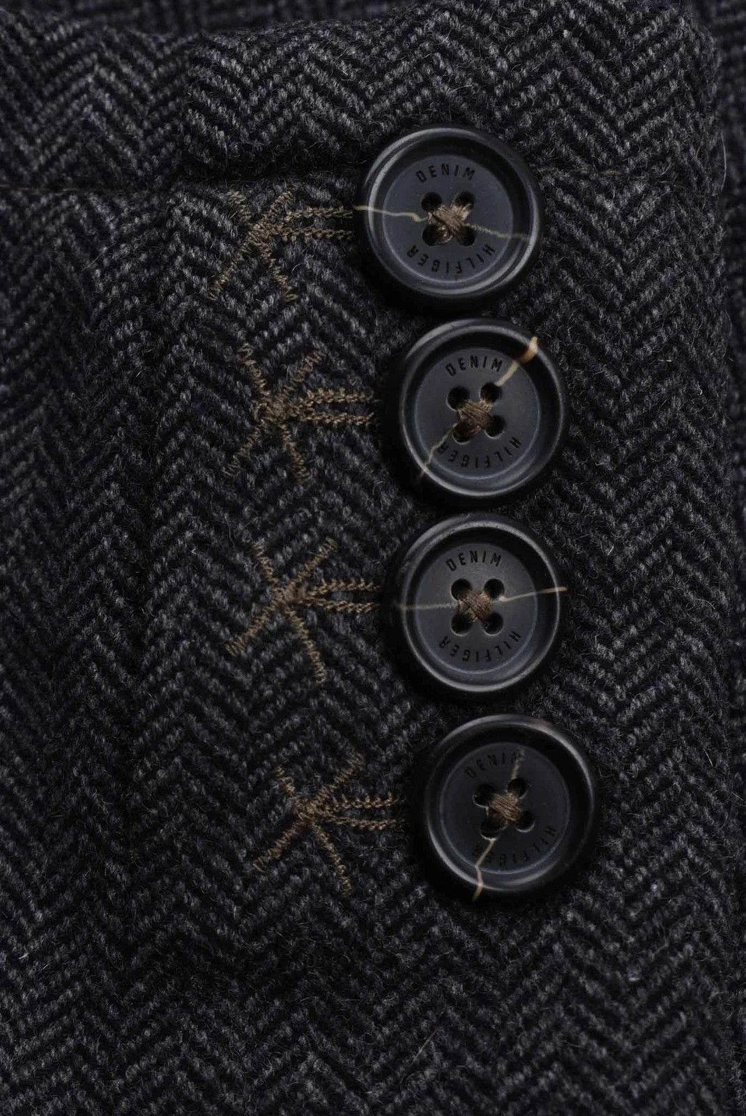 Tommy Hilfiger Tommy Hilfiger Denim Coat Wool Blend Jacket Grey Size L Size US L / EU 52-54 / 3 - 4 Thumbnail