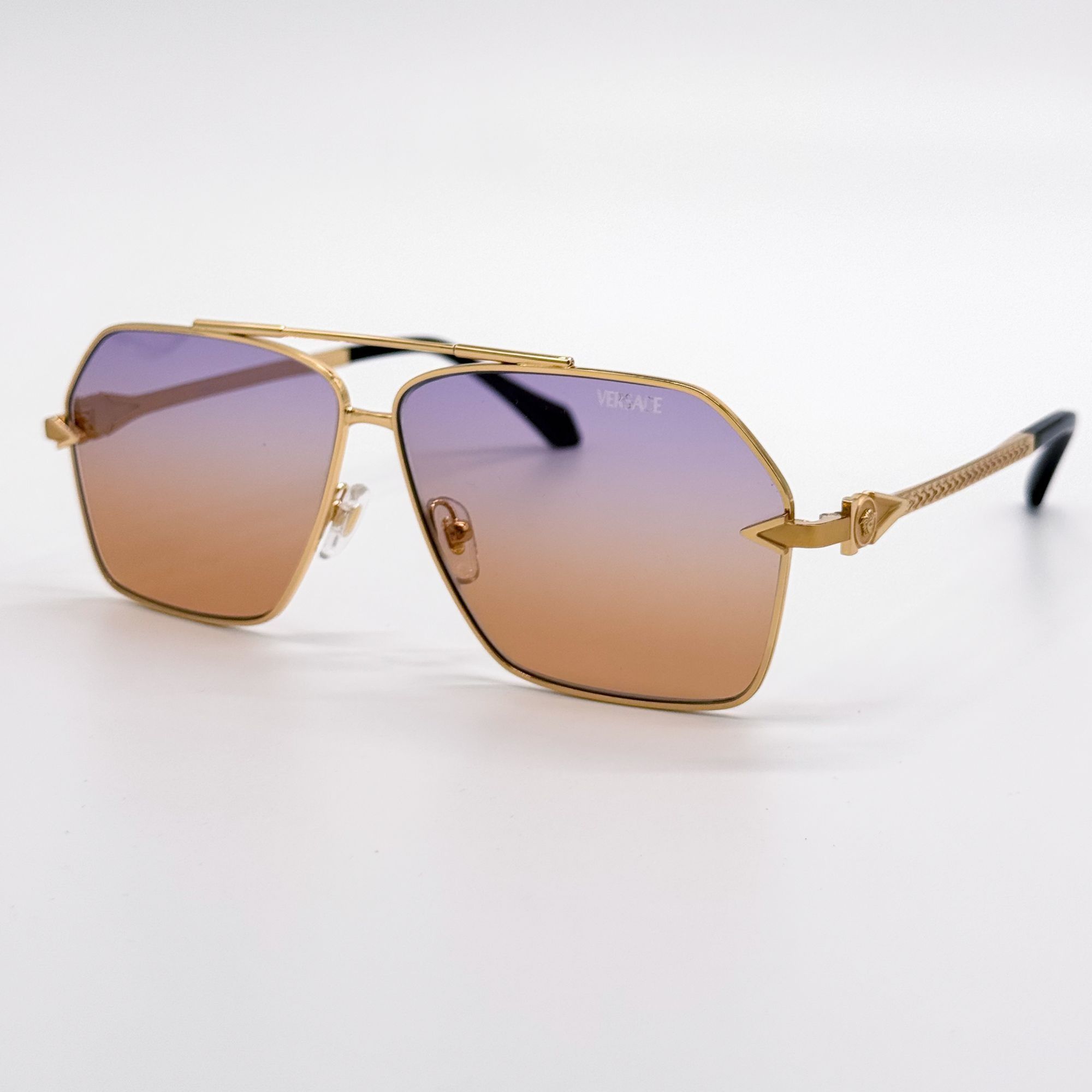 Versace NEW VE2284 1002/EL GOLD PINK UNISEX AVIATOR SUNGLASSES VE228 Size ONE SIZE - 3 Thumbnail
