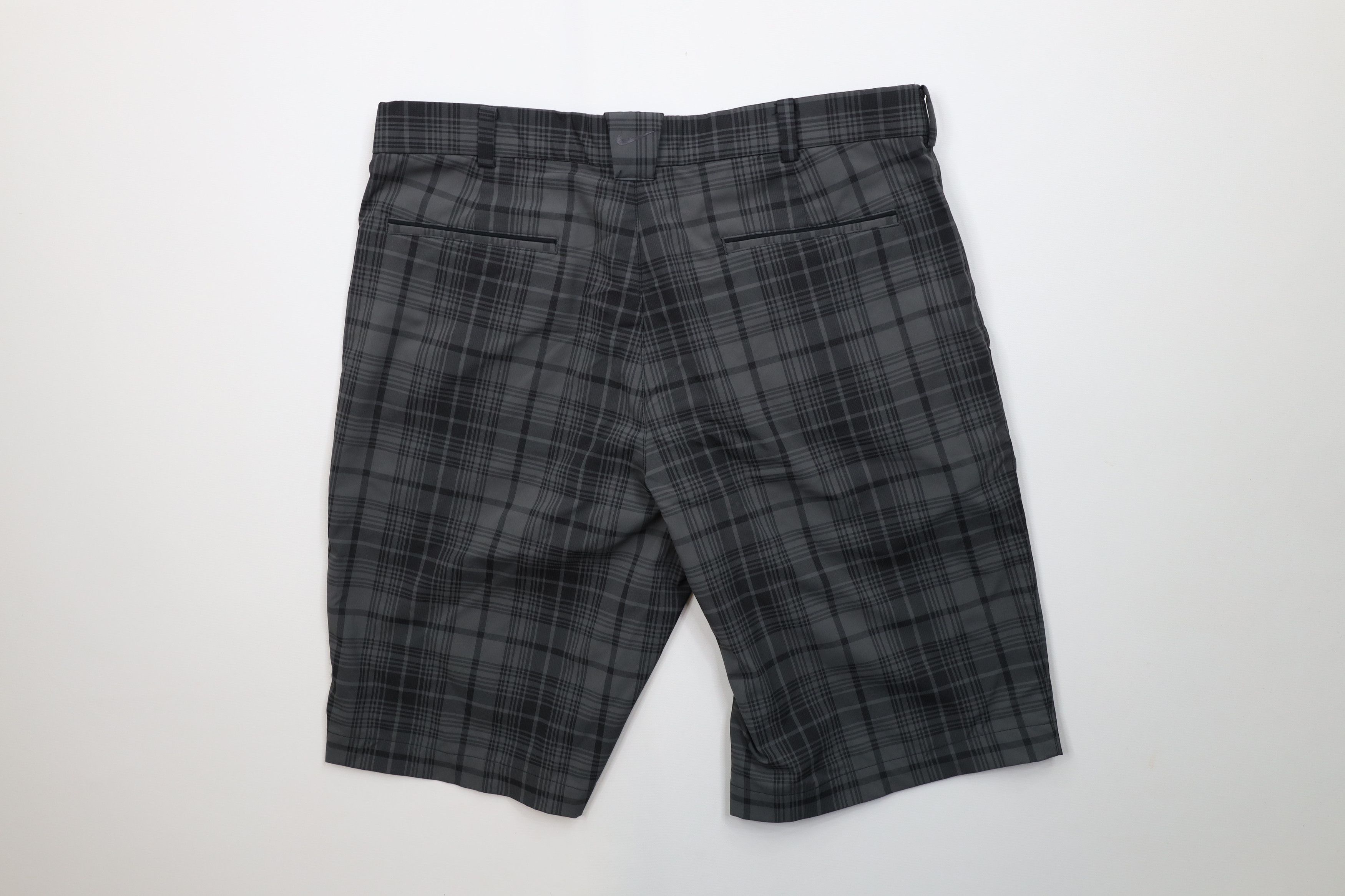 Nike Nike Golf Front Dri-Fit Golfing Chino Shorts Gray Plaid Size US 34 / EU 50 - 8 Thumbnail