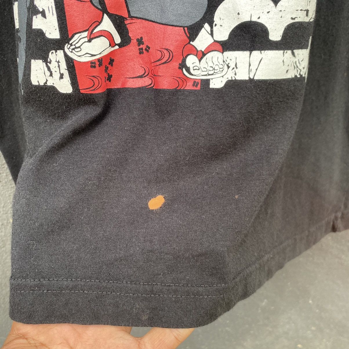 Anime Thrashed Faded Hozukino Reitetsu Anime ERD GRUNGE TEE Size US L / EU 52-54 / 3 - 7 Thumbnail