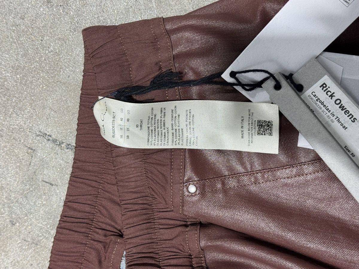 Rick Owens Rick Owens AW24 burgundy belacargo Size US 33 - 4 Thumbnail