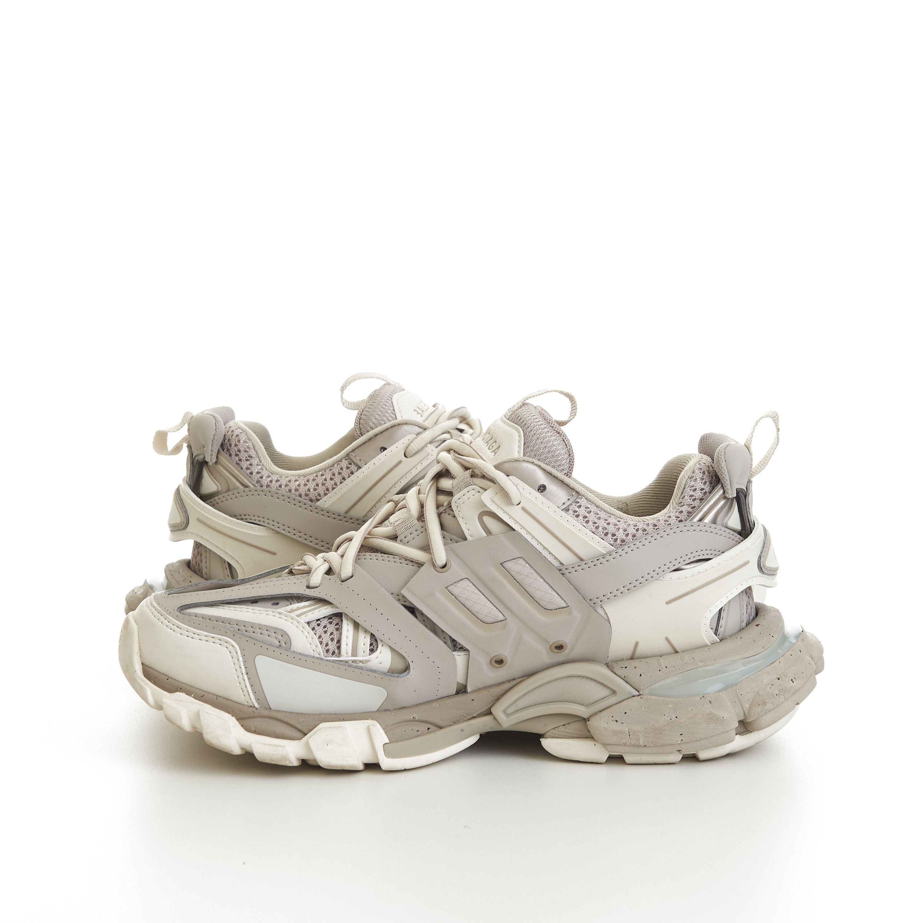 Balenciaga Women's Track Sneaker In Light Beige Mesh & Nylon Size US 7 / IT 37 - 10 Thumbnail
