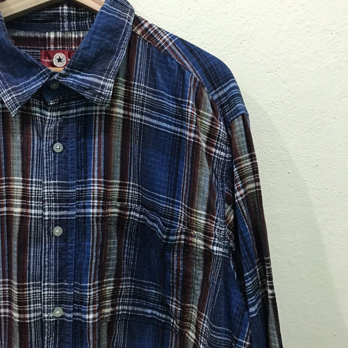 Converse Vintage Converse Baggy Style Plaid Tartan Flannel Shirt Size US XXL / EU 58 / 5 - 4 Thumbnail