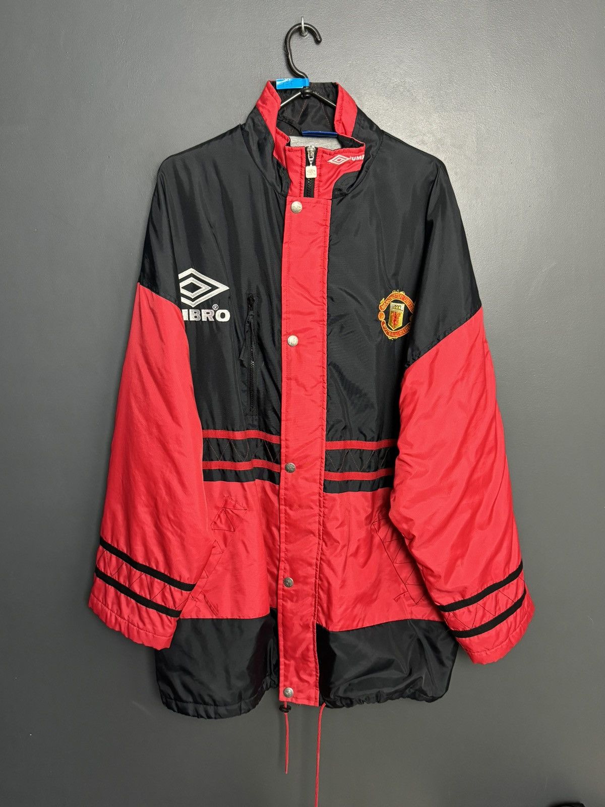 Umbro Vintage Manchester United Sharp Training Football Jacket Size US L / EU 52-54 / 3 - 1 Thumbnail