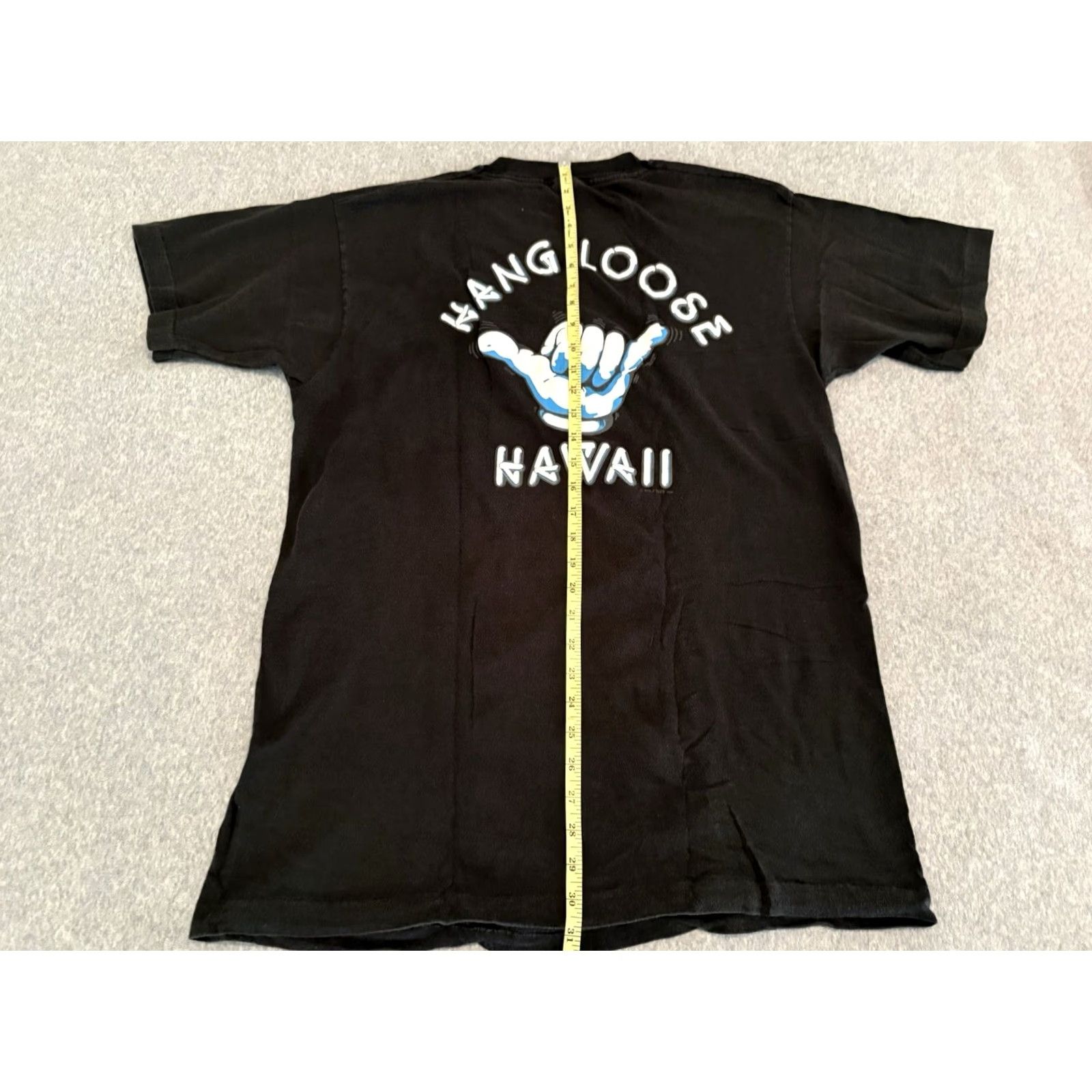 Fruit Of The Loom VINTAGE Hang Loose Hawaii Black Shirt L Mens Crew Neck Short Sleeve 100% Cotton Fruit of the Loom T-Shirt USA Made 1984 Size US L / EU 52-54 / 3 - 8 Thumbnail
