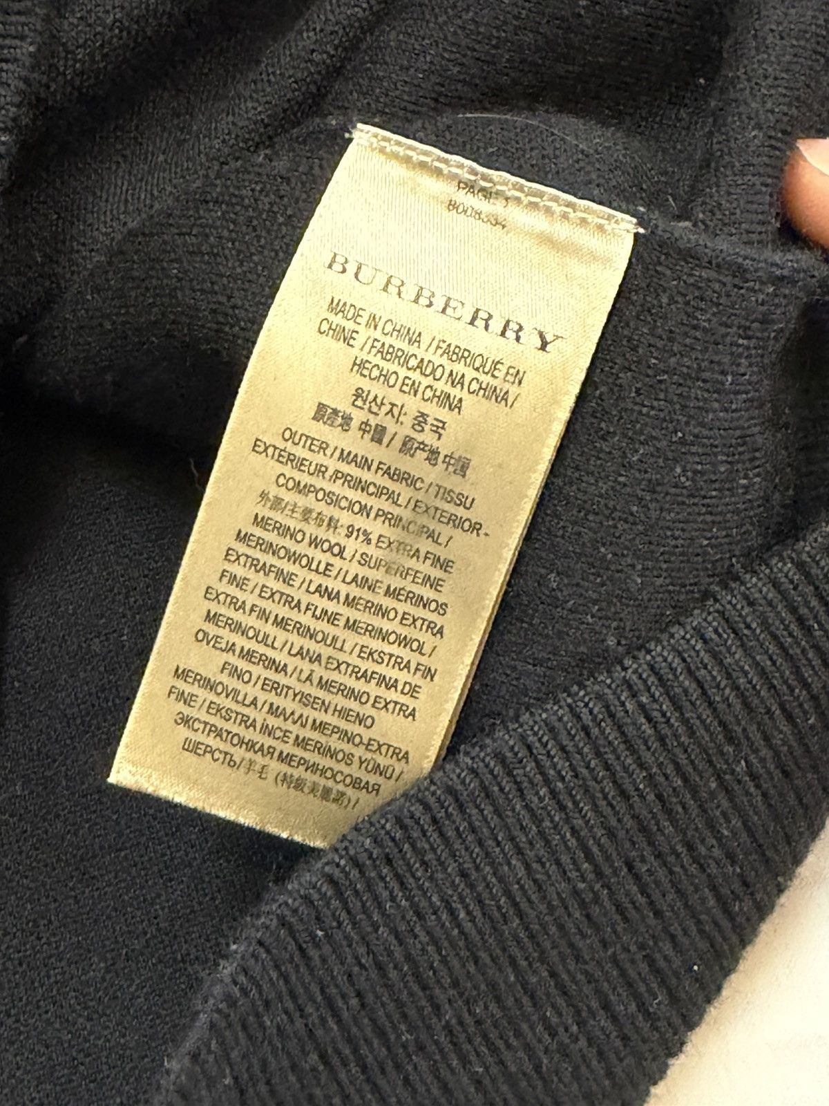 Burberry Burberry Merino Wool Sweater Size XXS / US 00 / IT 34 - 5 Thumbnail