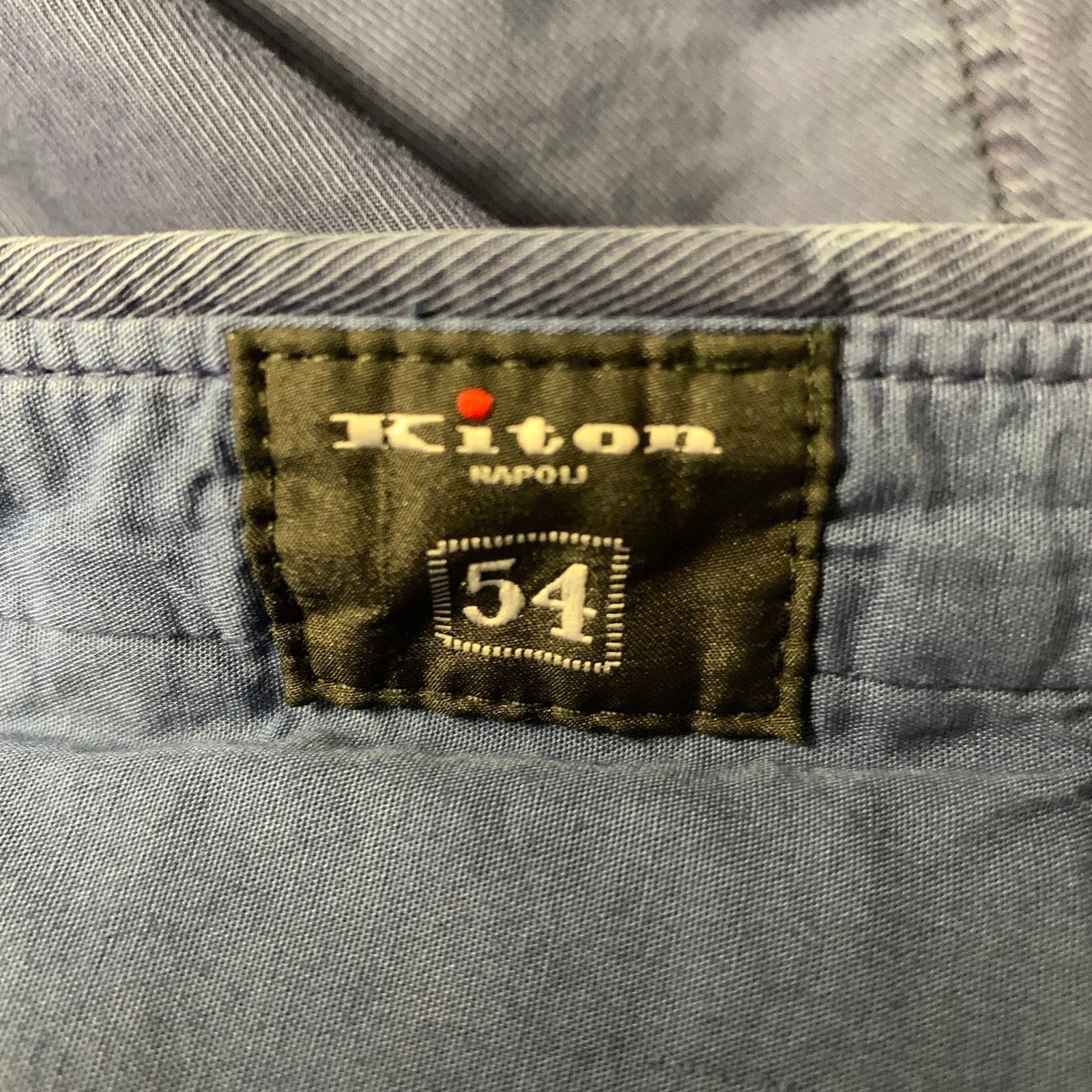 Kiton KITON Size 36 Navy Cotton Blend Button Fly Casual Pants Size US 36 / EU 52 - 7 Thumbnail