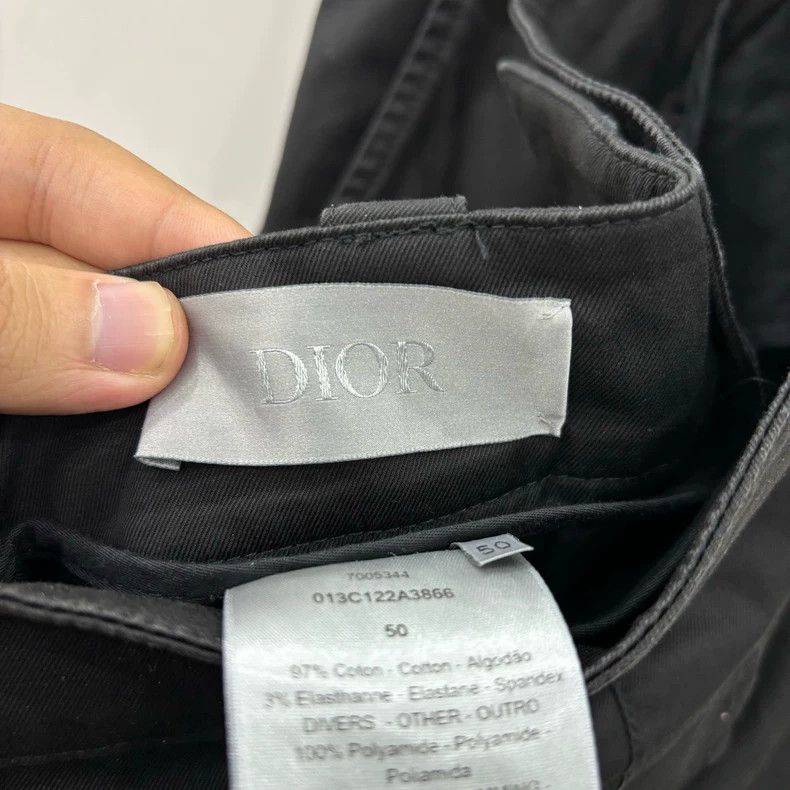 Dior Dior Plush logo side pocket workwear pants Size US 34 / EU 50 - 4 Thumbnail