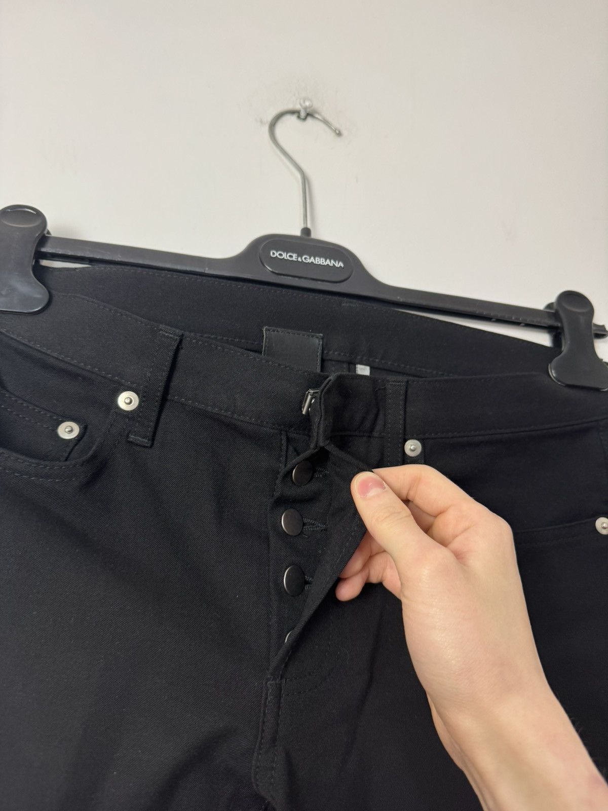 Dior Dior Slim Fit Black Stretch Pants Made in Japan Luxury Size US 27 - 7 Thumbnail