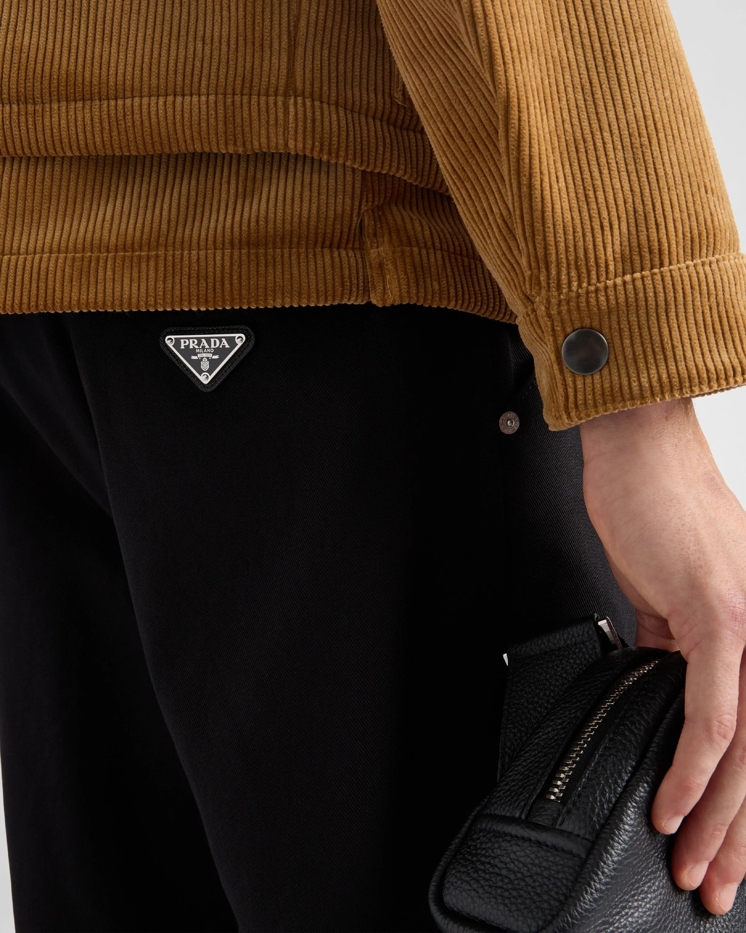 Prada o1mt1gz0226 Cotton Pants in Black Size US 30 / EU 46 - 5 Thumbnail