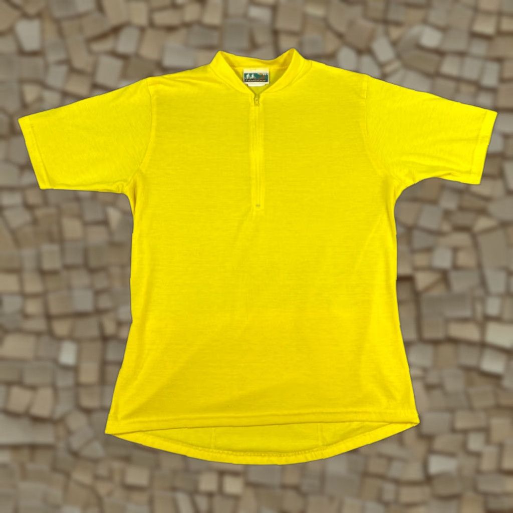 Vintage Vintage Nashbar Cycling Jersey Yellow Blank USA Made 90s Adult LARGE Short Sleeve Zip Pocket T-Shirt Men Men’s Jerseys Size US L / EU 52-54 / 3 - 1 Thumbnail