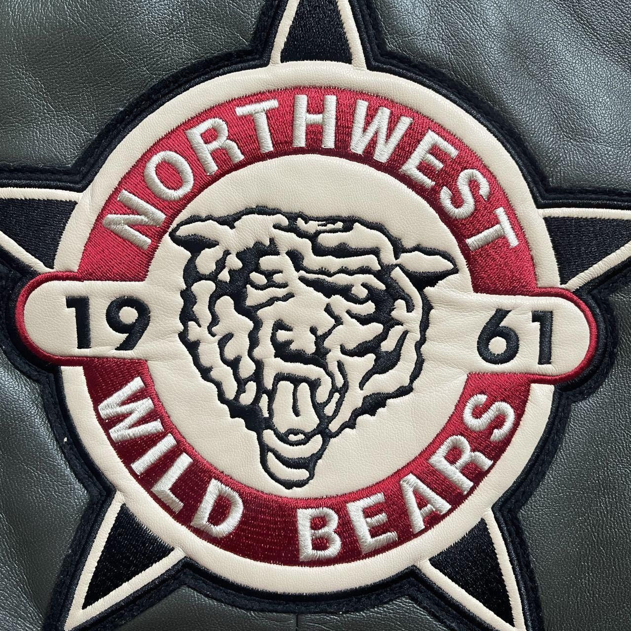 Avirex Avirex North West Wildbears Leather Varsity Jacket Size US XL / EU 56 / 4 - 7 Thumbnail