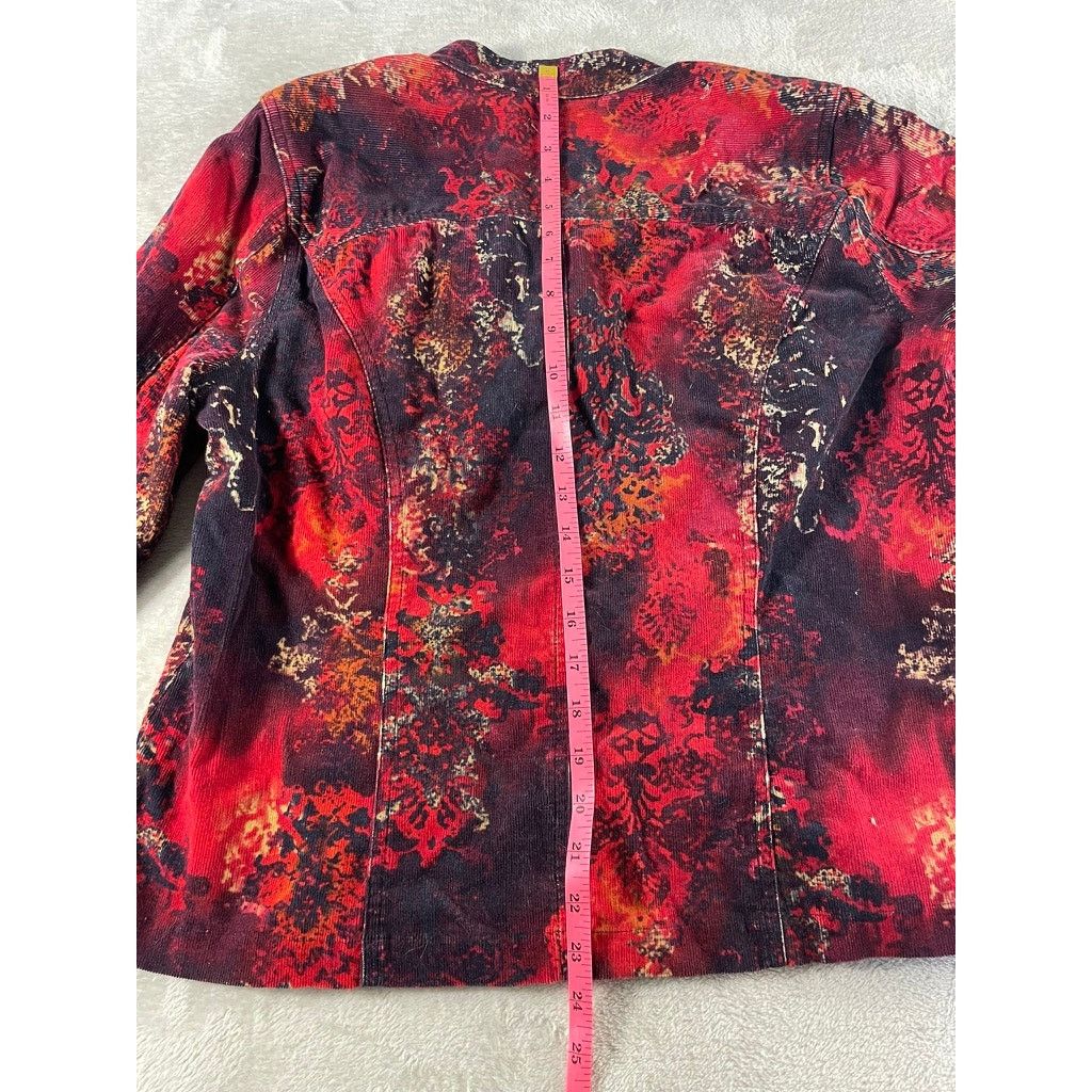 Other Christopher & Banks Womens Red Corduroy Blazer Size Medium Size M / US 6-8 / IT 42-44 - 8 Thumbnail