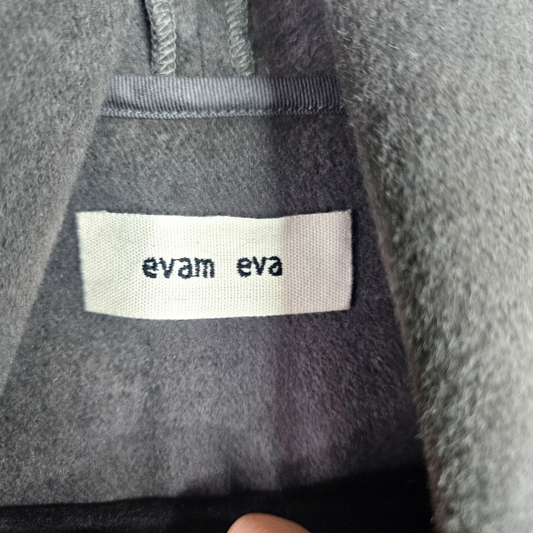 Vintage VINTAGE Evam Eva Jacket Gray Open Front Angora Oversize Coat Women’s Size 2 Regular Long Sleeve Lightweight Solid Zip Thermal Outdoor 90s? Size XS / US 0-2 / IT 36-38 - 4 Thumbnail