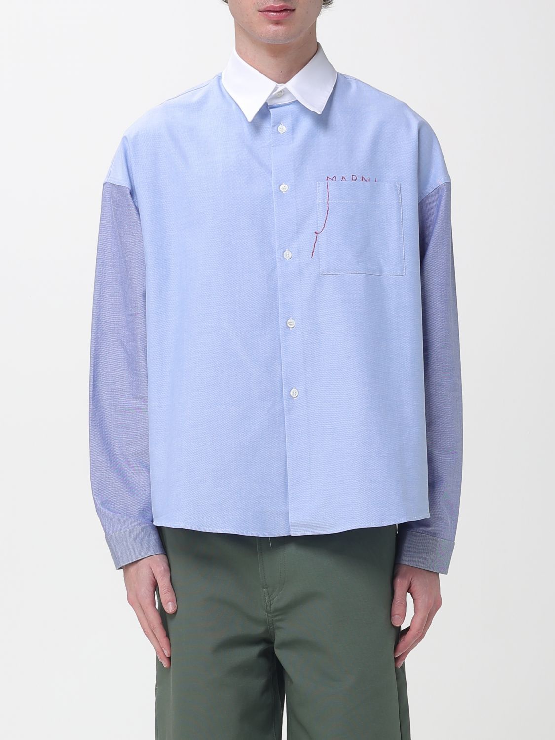 Marni Marni Shirt Men Blue Size US L / EU 52-54 / 3 - 1 Thumbnail
