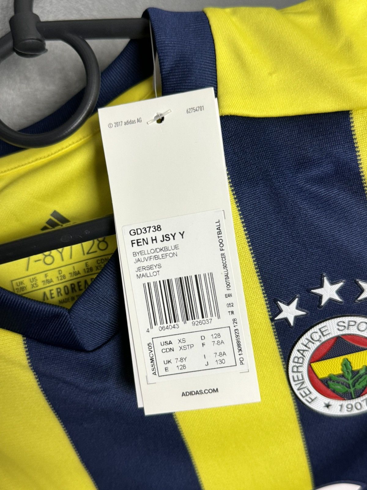Adidas KIDS New Fenerbahce 20/21 Home Football Jersey T-Shirt Size US XS / EU 42 / 0 - 13 Thumbnail