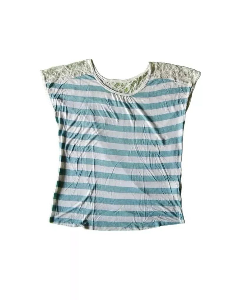 Barbara Paris Blue Striped Sleeveless Woman Top