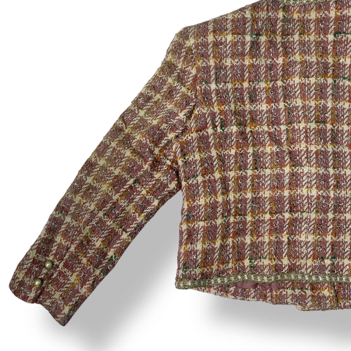 Christophe Lemaire Paul Lemaire Cropped Knitted Tweed Jacket Women Size XS / US 0-2 / IT 36-38 - 19 Thumbnail