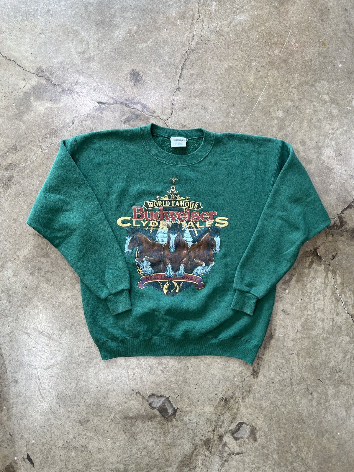 Vintage Vintage Budweiser Clydesdales Horse Crewneck Sz. Large Size US L / EU 52-54 / 3 - 2 Thumbnail