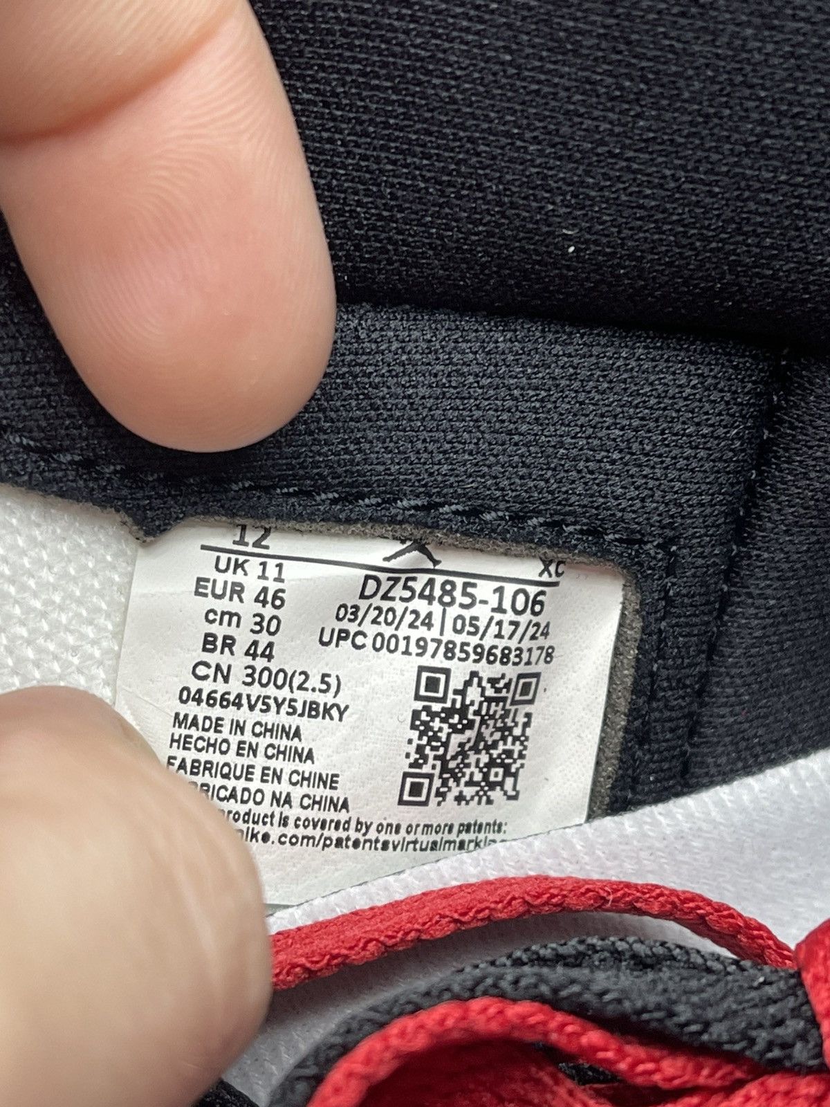 Jordan Brand Size 12 - Jordan 1 Black Toe Brand New! “2025” Size US 12 / EU 45 - 10 Thumbnail