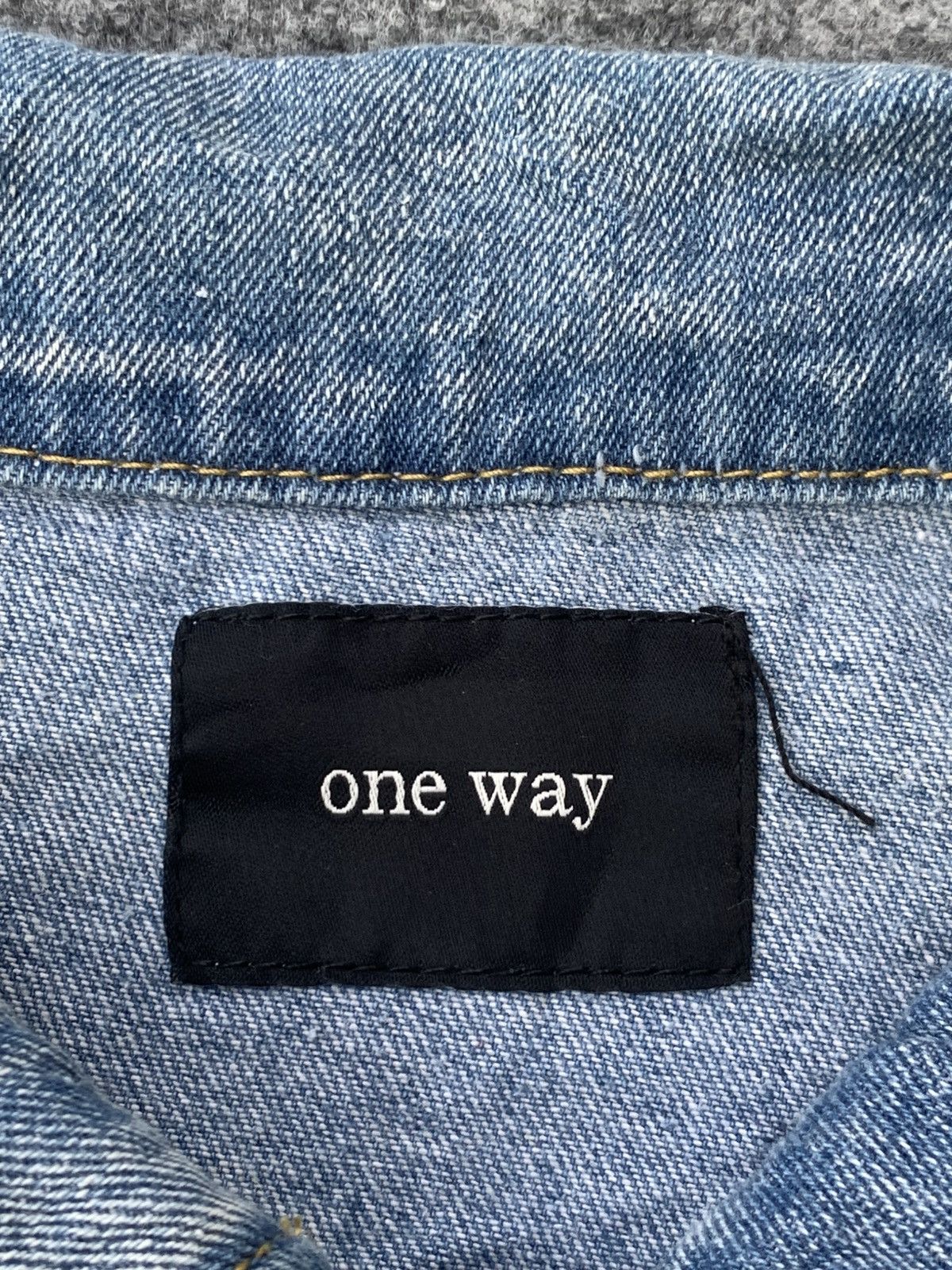 Japanese Brand Distressed One way jacket jeans. Size US M / EU 48-50 / 2 - 6 Thumbnail