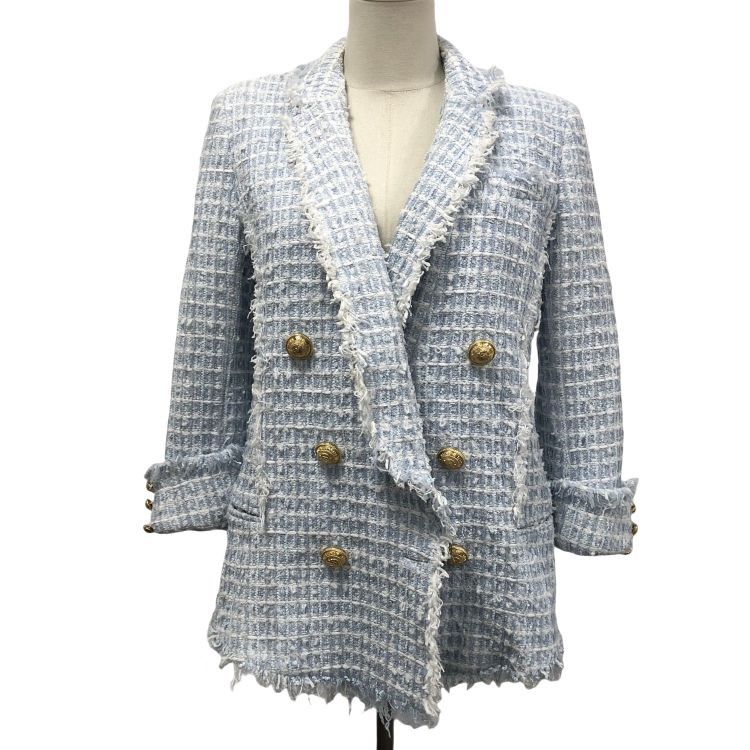 Balmain Balmain Gold Button Tweed Blazer FR 40 Size M / US 6-8 / IT 42-44 - 1 Thumbnail
