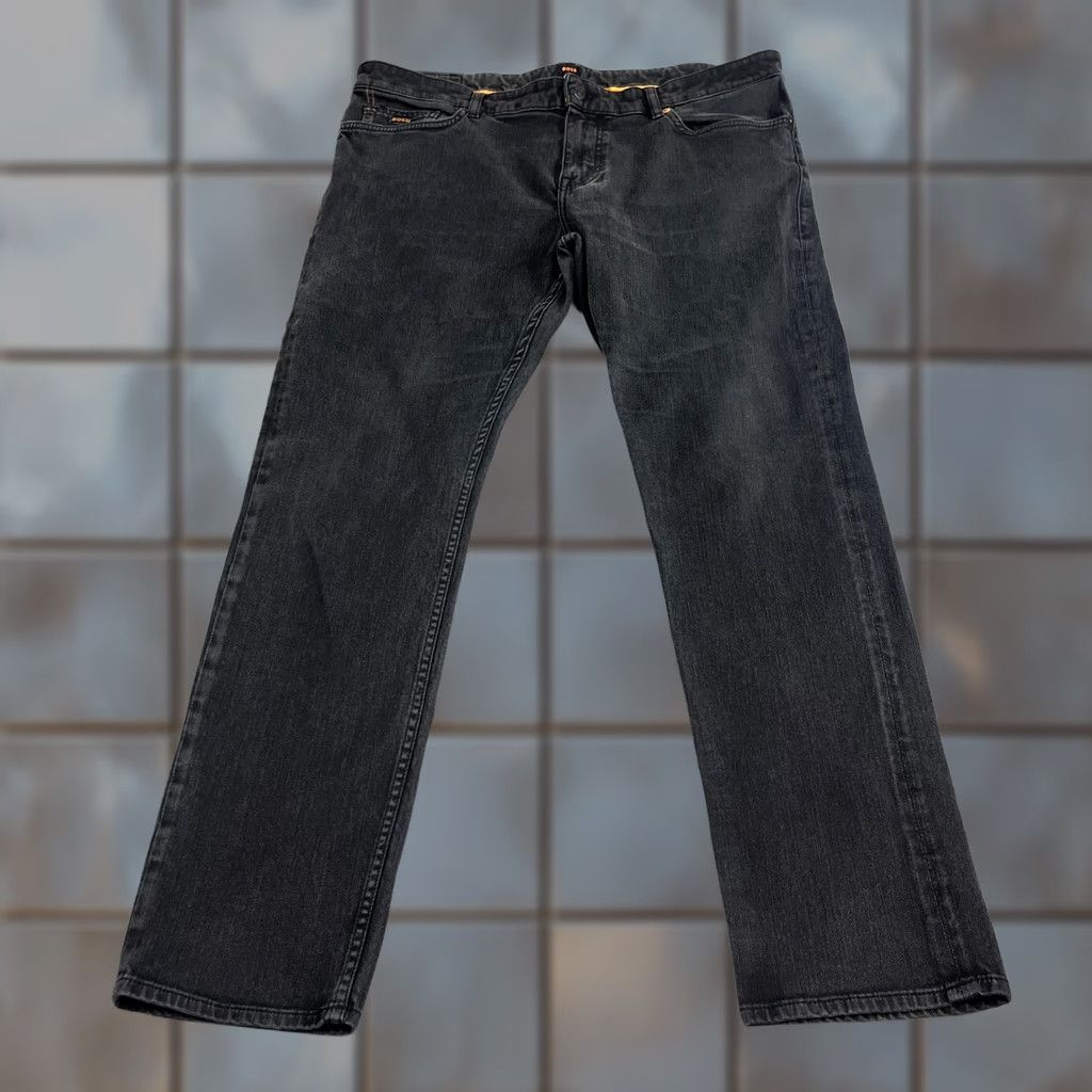 Hugo Boss HUGO BOSS Denim Jeans Slim Fit 38 32 Black Dark Wash Delaware BC-L-C Jeans Mens Slim Fit 38 waist - No extra text Size US 38 / EU 54 - 1 Thumbnail