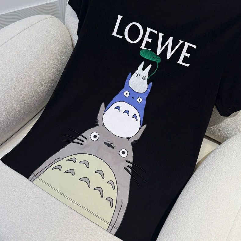 Loewe LOEWE Black short sleeves with dragon and cat patterns Size M / US 6-8 / IT 42-44 - 3 Thumbnail