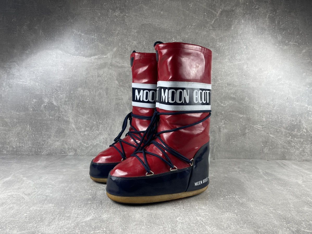 Moon Boot Moon Boot The Original Red Navy Snow Boots EU 37 Size US 7 / IT 37 - 1 Thumbnail