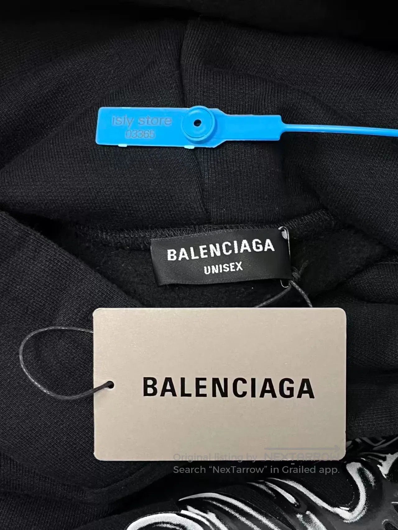 Balenciaga balenciaga black oversized hooded sweatshirt. Size US L / EU 52-54 / 3 - 5 Thumbnail