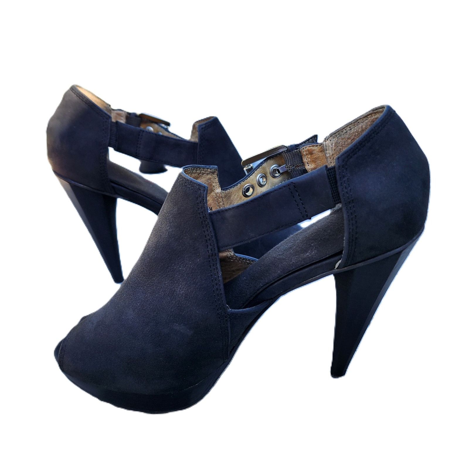 Michael Kors MICHAEL Michael Kors Leather Hexagon Cone Platform Heels Size US 7.5 / IT 37.5 - 12 Thumbnail
