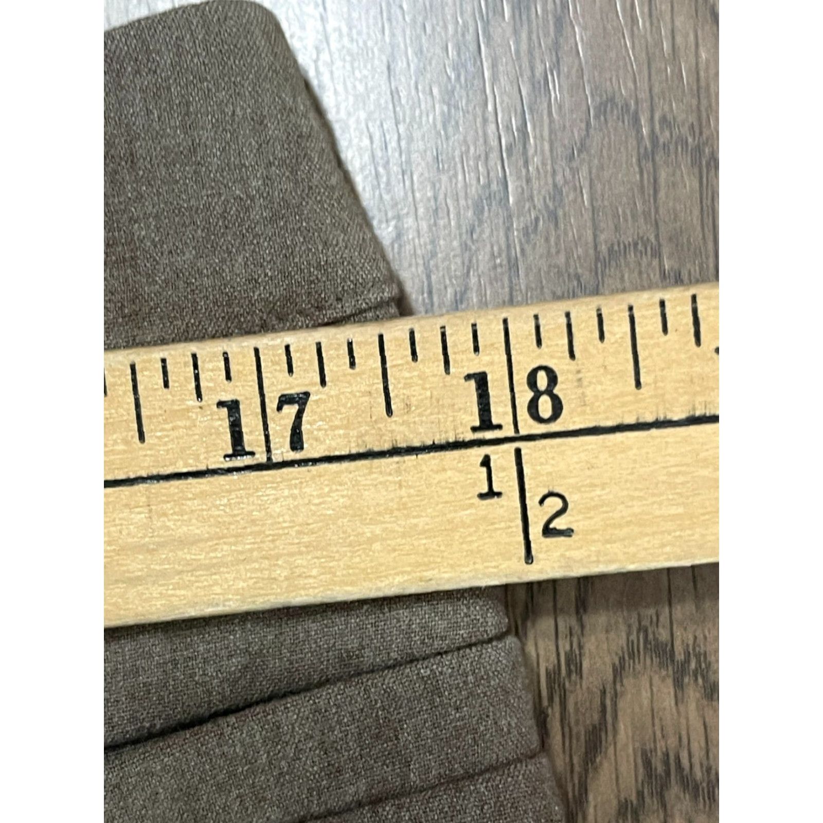 Vintage Maurices Pants Women's 11/12R Brown Dress Pants Bootcut Regular Size 32" / US 10 / IT 46 - 3 Thumbnail