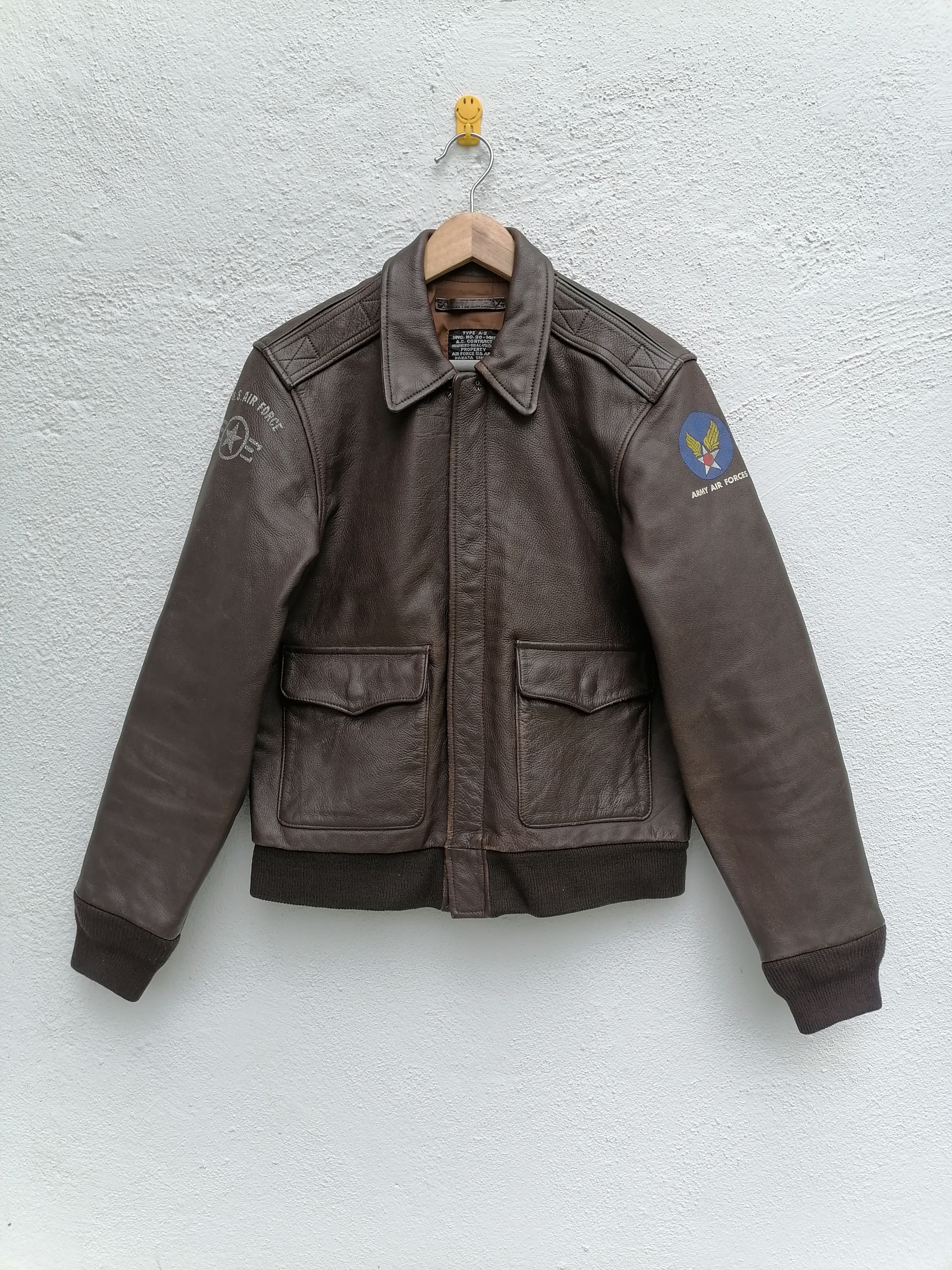 Vintage Vintage Us Air Force Nakata Shoten A-2 Leather Jackets Size US S / EU 44-46 / 1 - 1 Thumbnail