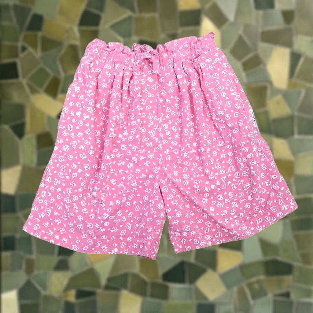 Pinko VINTAGE Greenline Sport Shorts Pink White Floral S Women 80s Size 28" / US 6 / IT 42 - 1 Thumbnail