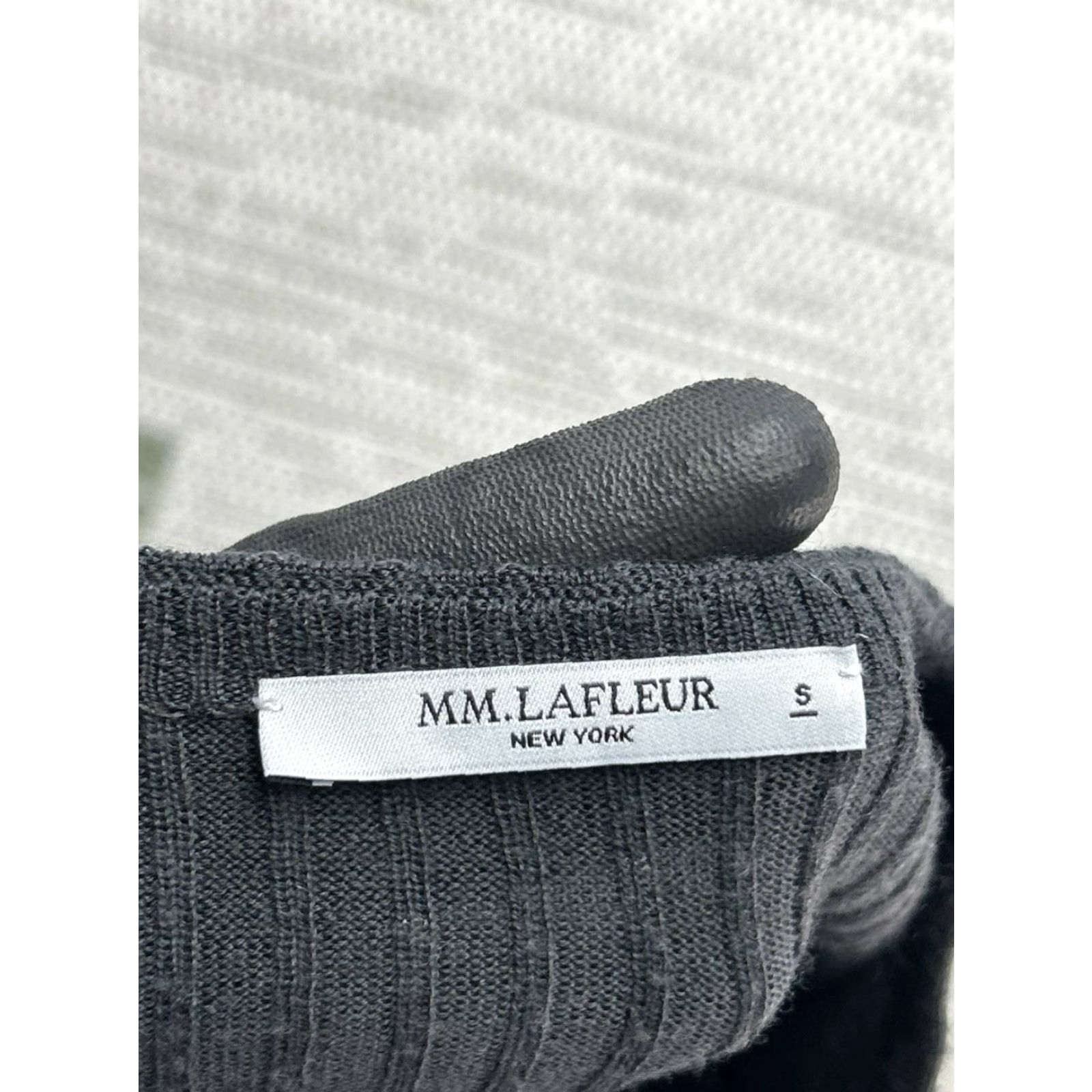 M.M.LaFleur M.M.Lafleur Sweater Womens Small Gray Merino Wool Knit Pullover Size S / US 4 / IT 40 - 3 Thumbnail