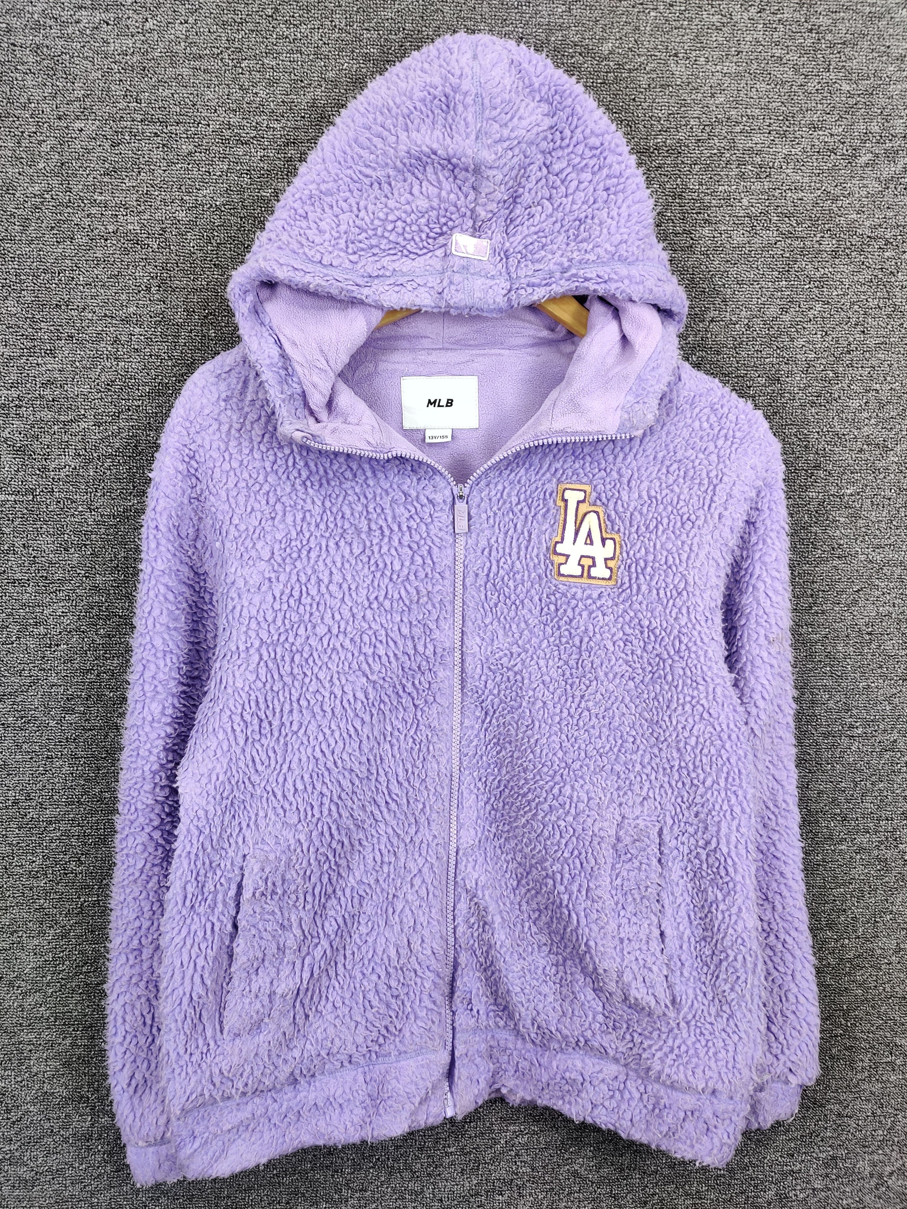 MLB Vintage MLB Los Angeles Dodgers Sherpa Hoodie Jacket Size US M / EU 48-50 / 2 - 1 Thumbnail