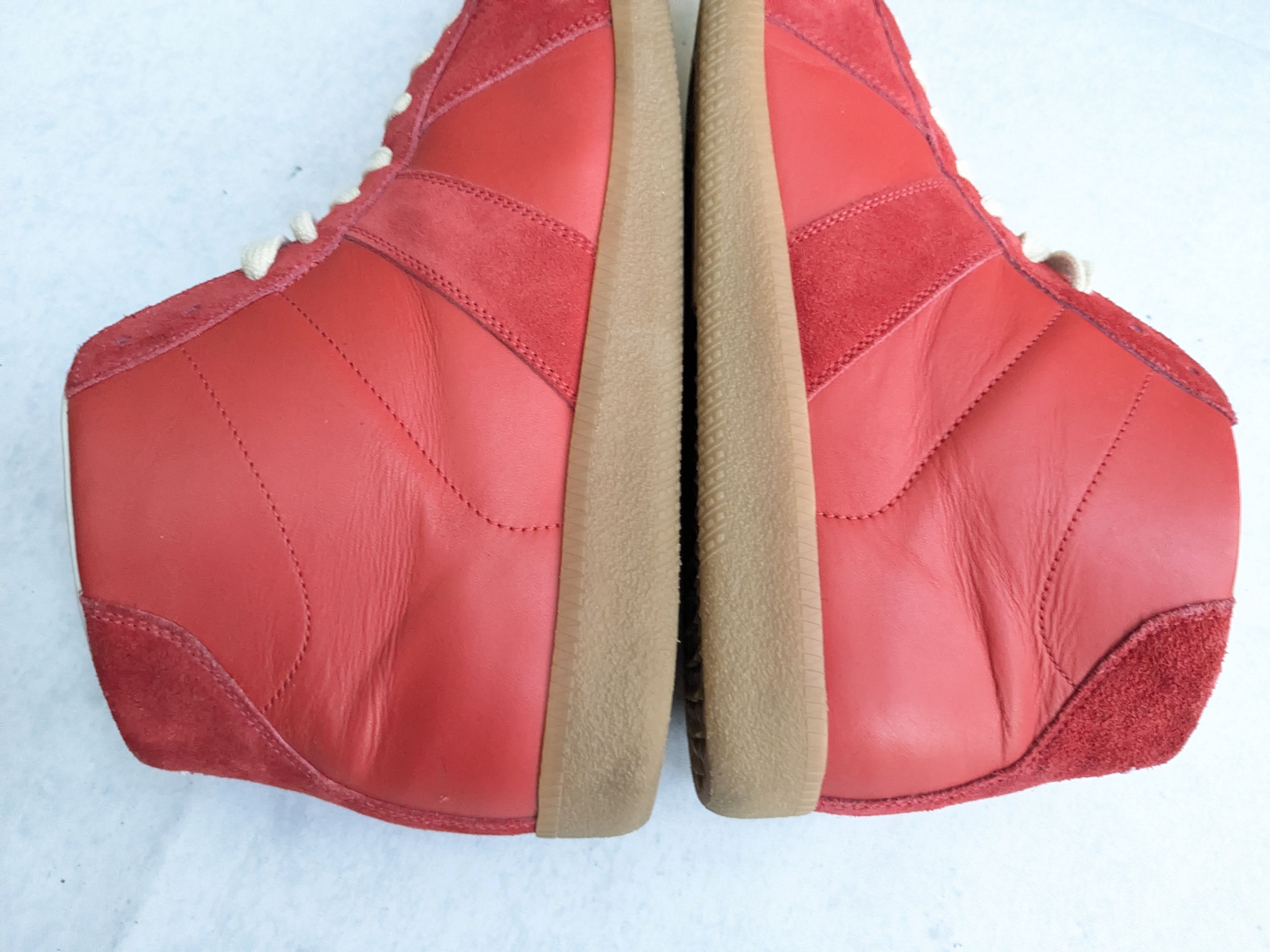 Maison Margiela Maison Margiela GAT Replica Red 10 43 Suede Leather High Size US 10 / EU 43 - 9 Thumbnail