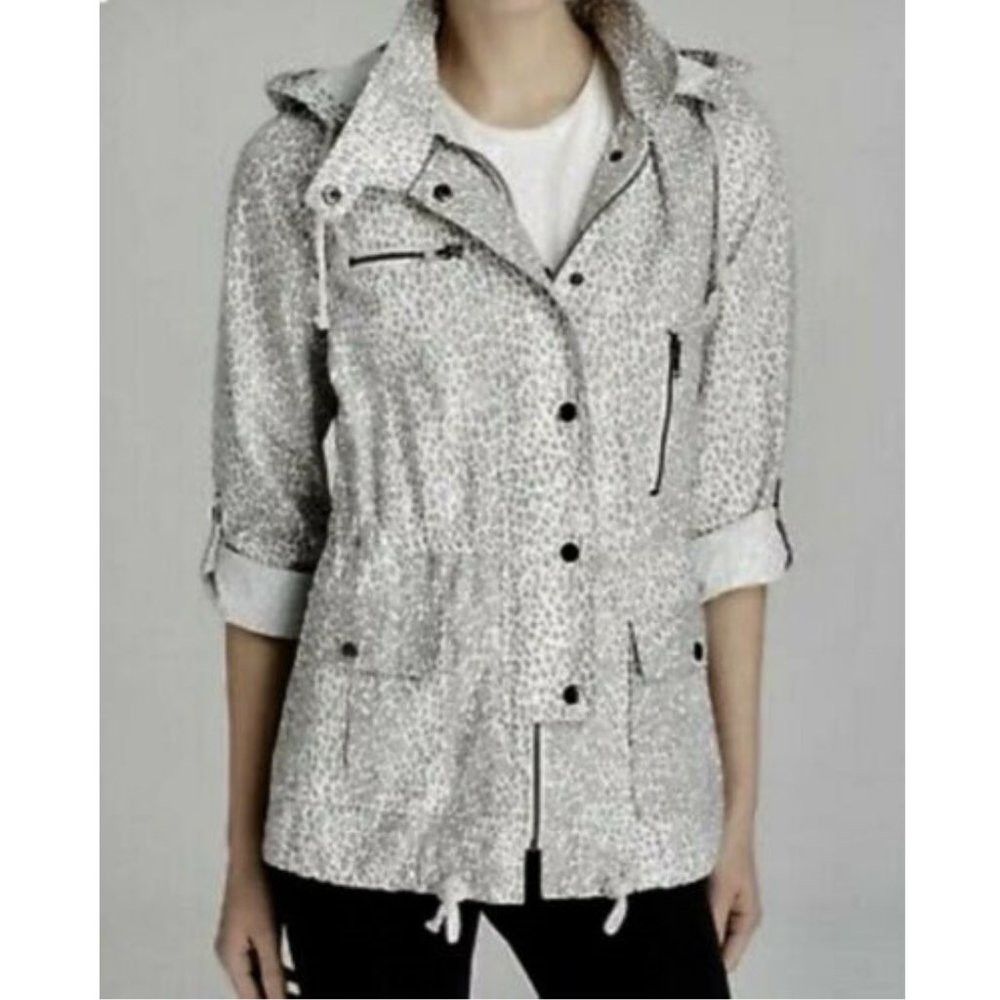 Joie Joie Barker Leopard-Print Tech Cotton Jacket Size XS Size XS / US 0-2 / IT 36-38 - 2 Thumbnail