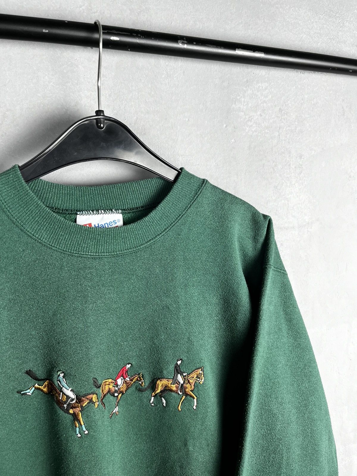 Hanes × Vintage Hanes horses sweatshirt vintage 90s Size US M / EU 48-50 / 2 - 5 Thumbnail