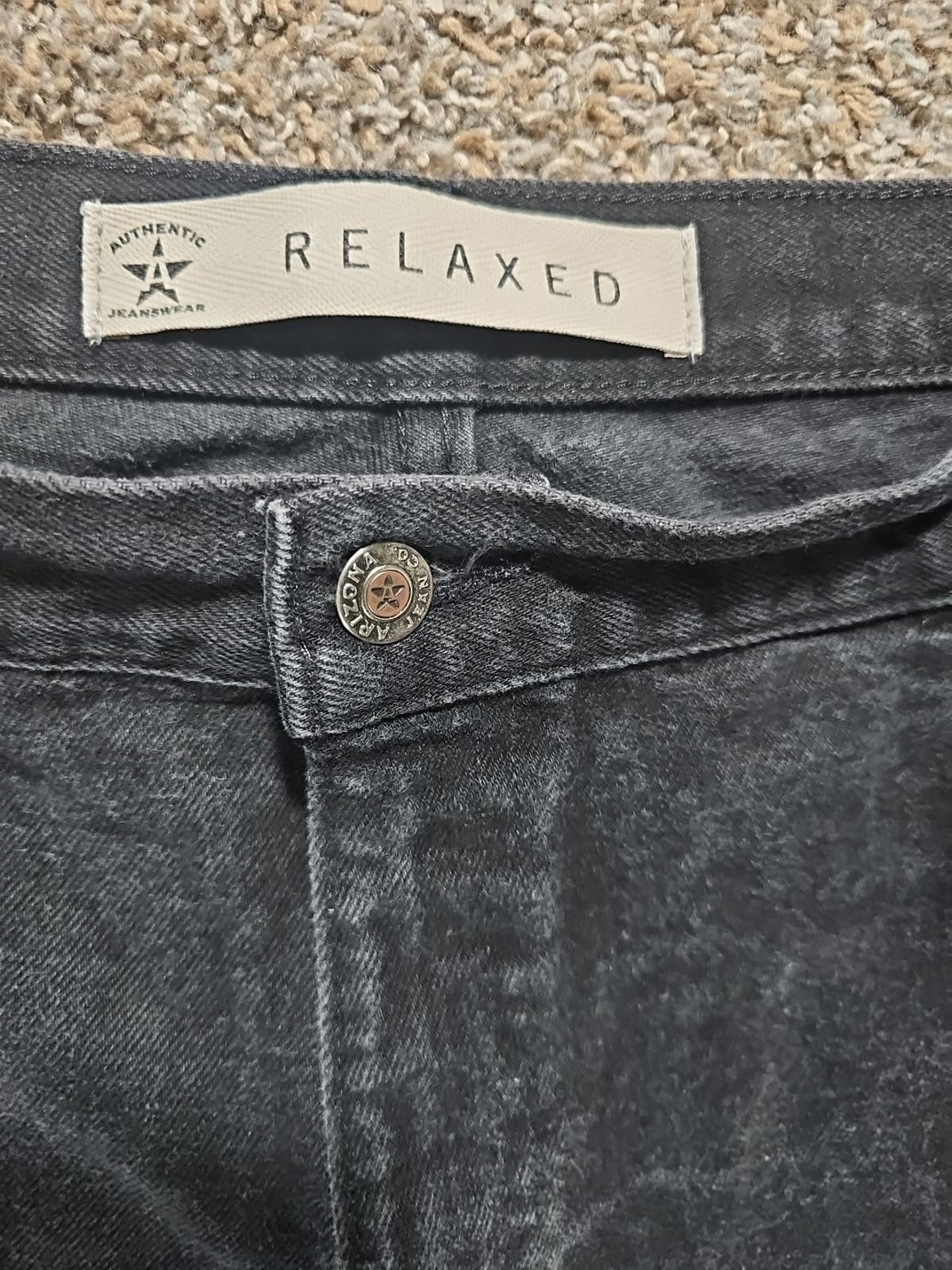 Arizona Jean Co. Arizona Premium Denim Relaxed Black Jeans Approx 40x32 Size US 40 / EU 56 - 2 Thumbnail