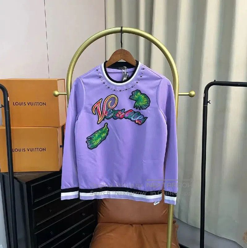Versace Versace Women's Purple Polyester Sweatshirt . Size M / US 6-8 / IT 42-44 - 1 Thumbnail