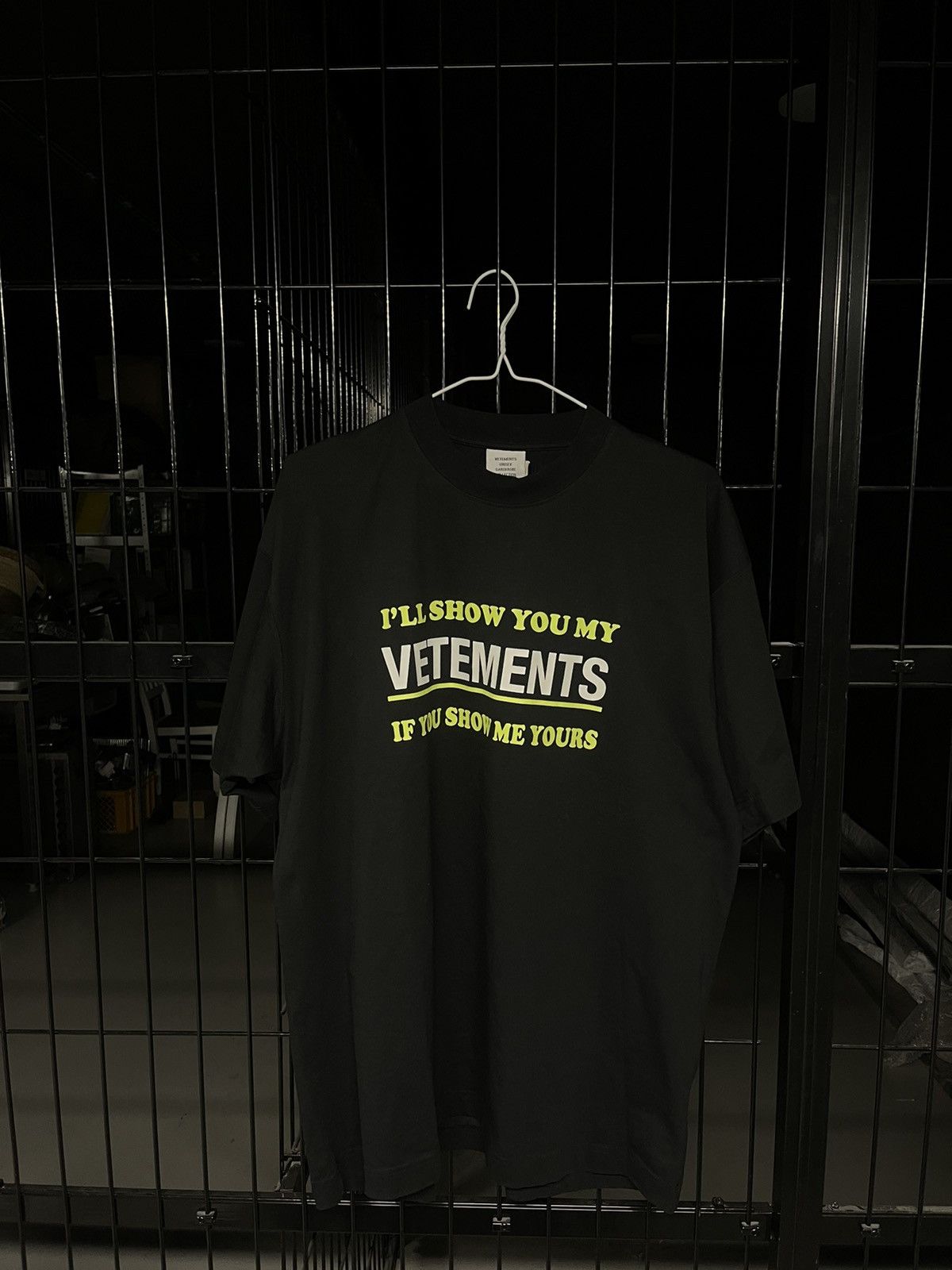 image of Vetements T Shirt in Black, Men's (Size XS)