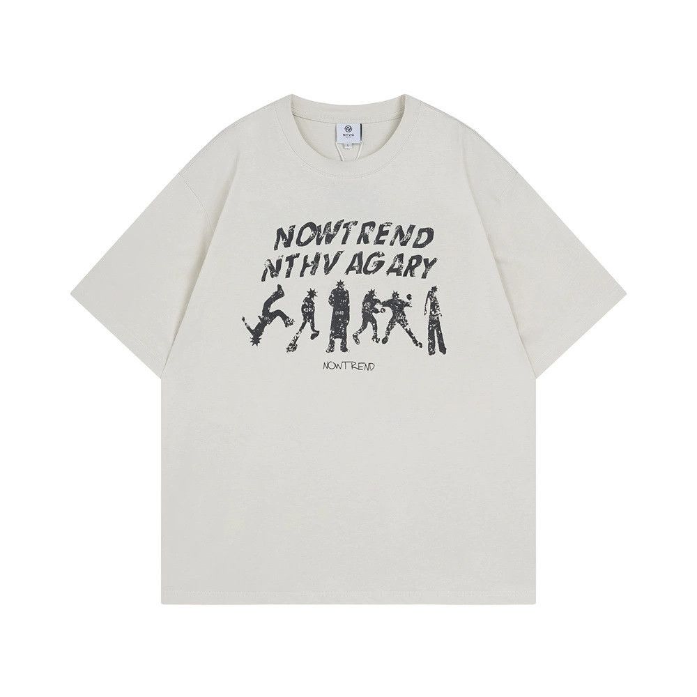 Vintage Men's street trend loose silhouette print T-shirt casual Size US M / EU 48-50 / 2 - 1 Thumbnail
