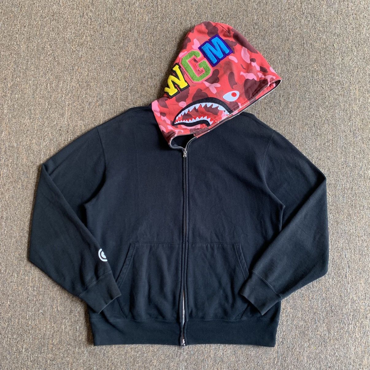 APE BAPE LACOSTE SHARK HOODIE パーカー　クロコ　5 APE BAPE LACOSTE SHARK HOODIE パーカー クロコ 5 Bape