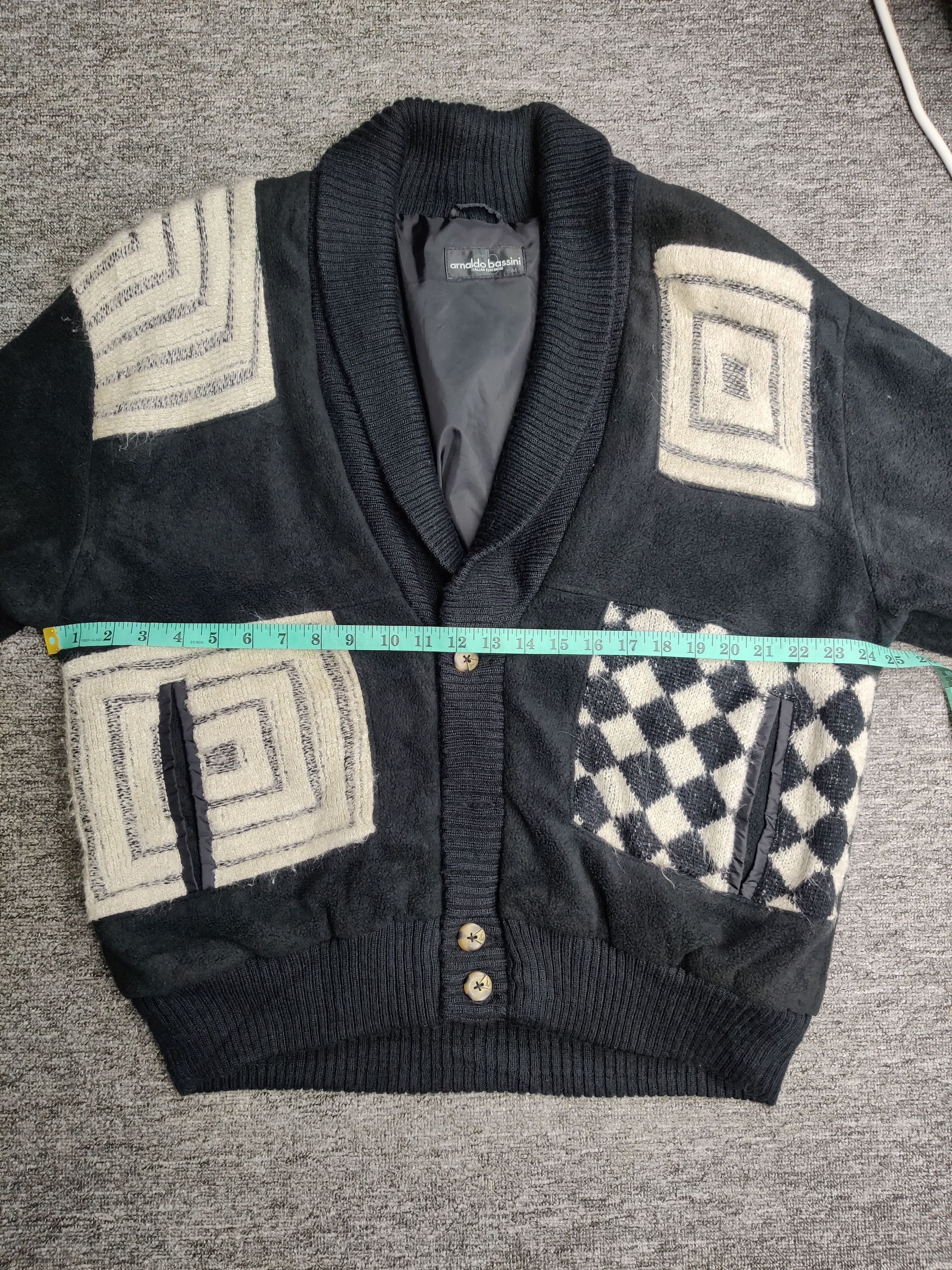 Japanese Brand Arnaldo Bassini Shawl Collar Fleece Knit Cardigan Size US M / EU 48-50 / 2 - 13 Thumbnail